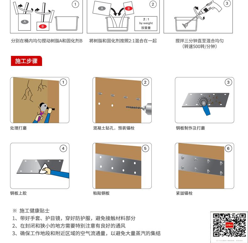 包钢永仁粘钢加固施工过程